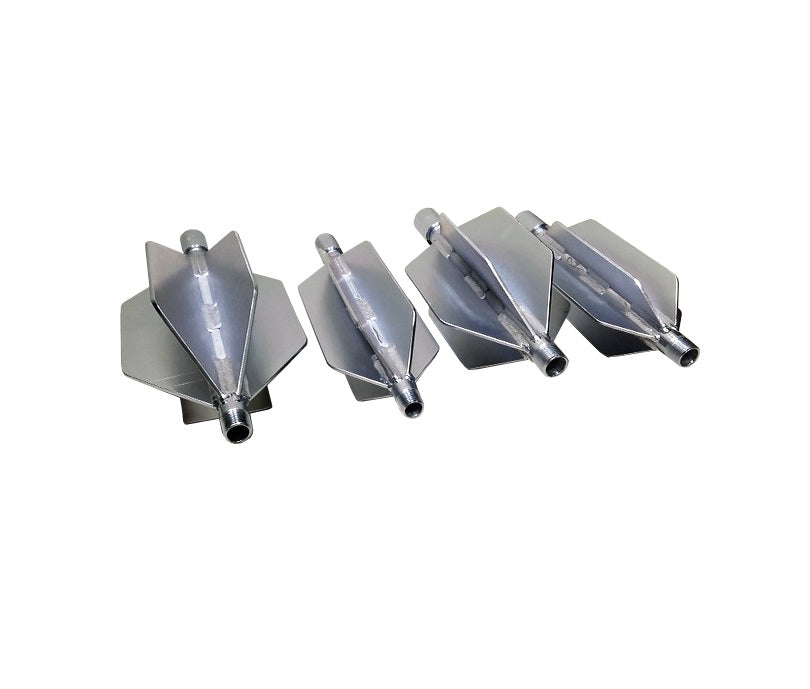 6-Finned Thick Heavy Duty Sewer Nozzles Extensions