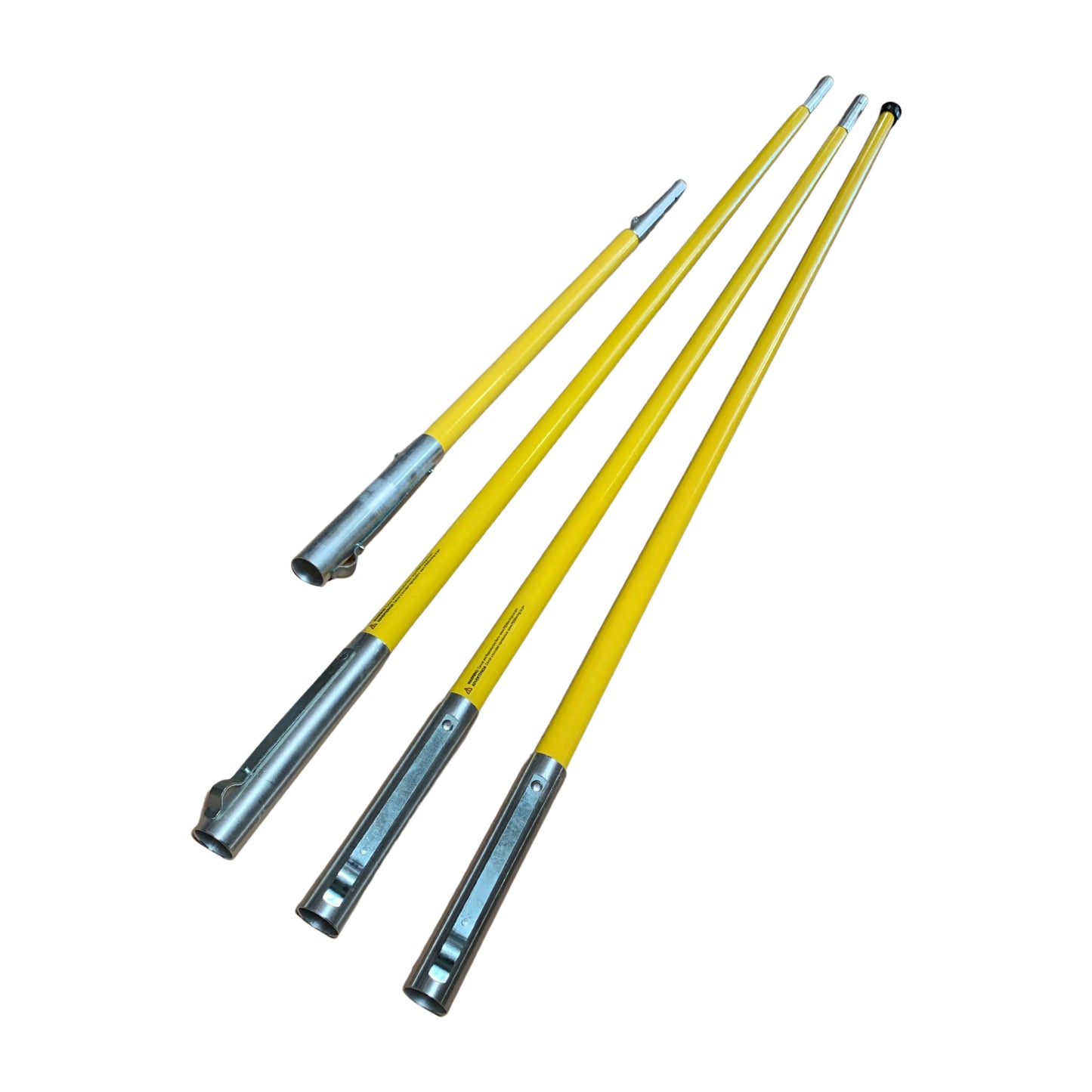 21' Set of Fiberglass Foam Filled Poles For Quick Connect Sewer Tools