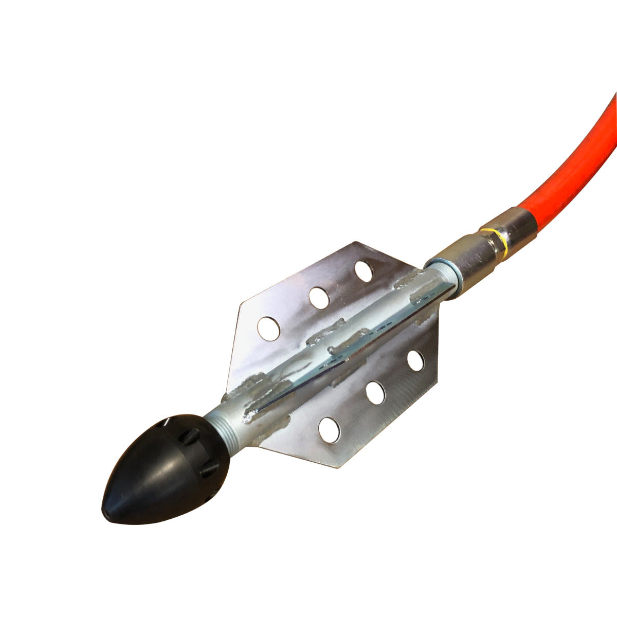 4 Finned Nozzle Extension for Sewer Cleaning
